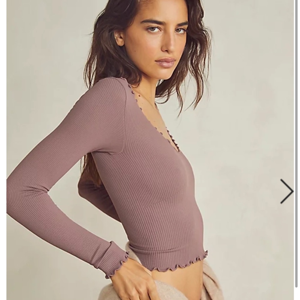 Free People Easy To Love Seamless Longsleeve